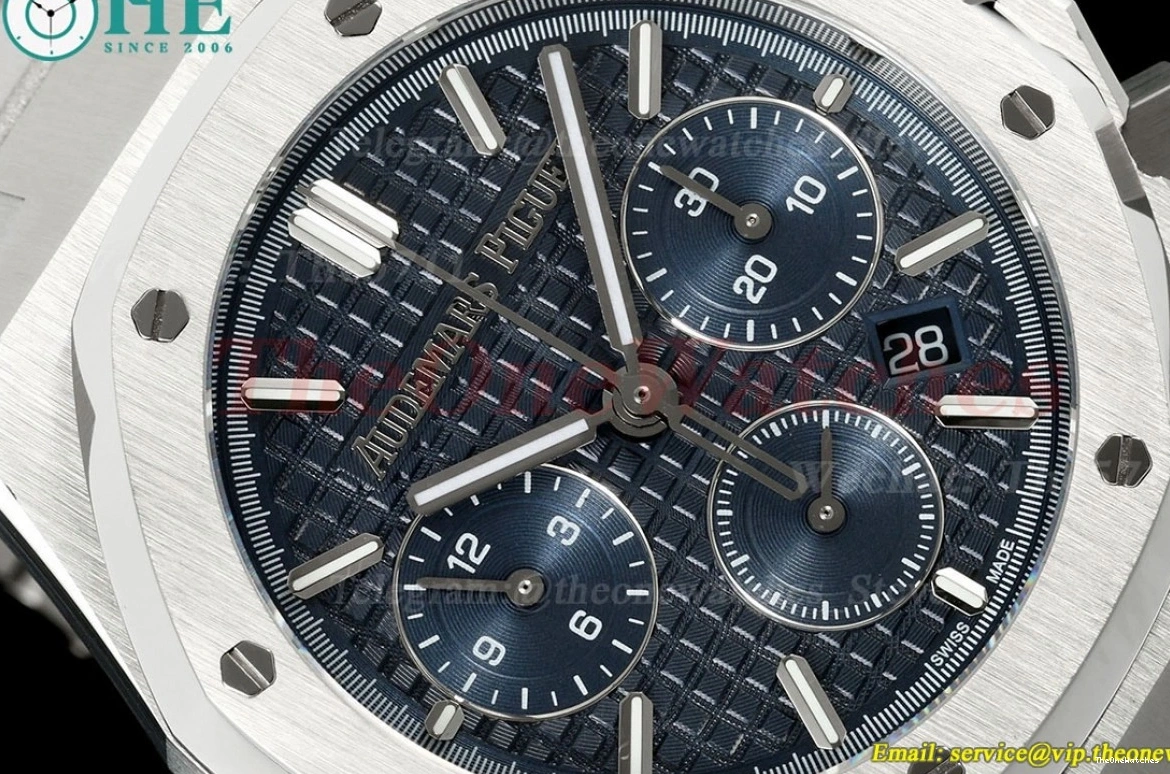 Blue SS BF A7750 Chrono SS Royal 26240ST 41mm Oak Stk 0118